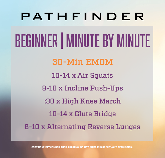 BEGINNER | MINUTE BY MINUTE