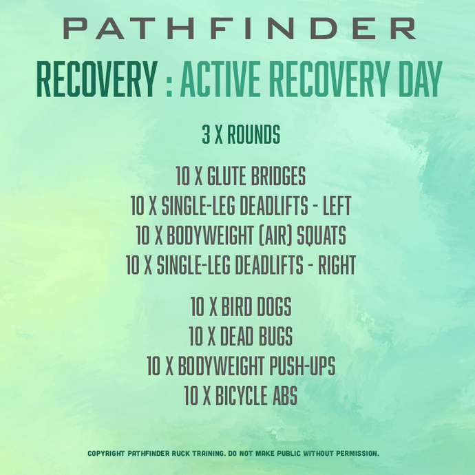 RECOVERY DAY : Active Recovery