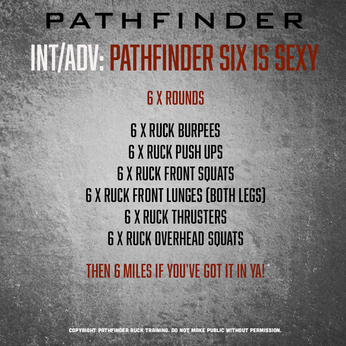 INT/ADV | PATHFINDER Six is Sexy